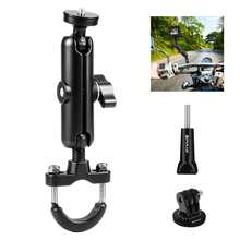 PULUZ Motorcycle Handlebar Fixed Mount U-Shaped Bolt Base Bracket, Compatible With Insta360 And Other Action Cameras (Black) - View 3