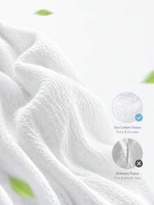 250pcs/5packs Disposable Thickened Facial Tissues, Pull-Out Design, Soft & Tear-Resistant, Highly Absorbent Makeup Removal Wipes - White - View 4
