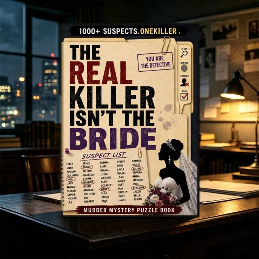 1 Book, American Style Pressure Problem Solving Workbook: Adult Detective Puzzle Workbook Suitable For Games And Group Games, Immersive Plot Crime Solving Challenges, - A - View 1