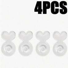 1/4/12/24pcs Silicone Ear Pads Set, Anti-Slip Anti-Drop Ear Plugs, Earring Backs, Suitable For Dangle Earrings, Large Earrings, Earring And Ear Lobe Replacement - Multicolor - View 14