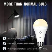 2pcs Smart Remote Control LED Bulbs, Large Capacity Battery, Long Lasting, With Remote Control, Rechargeable LED Bulbs, Detachable, Ambient Light, Table Lamp, Wall Lamp, Ice Hockey Light, Emergency Light, 3 Color Lights, USB Charging LED Bulbs With Hook - Portable High Brightness, Suitable For Bedroom, Living Room, Compatible With Remote Control, Suitable For Various Lighting Fixtures, Outdoor, Camping, Multiple Colors And White - Multiple Styles - View 11