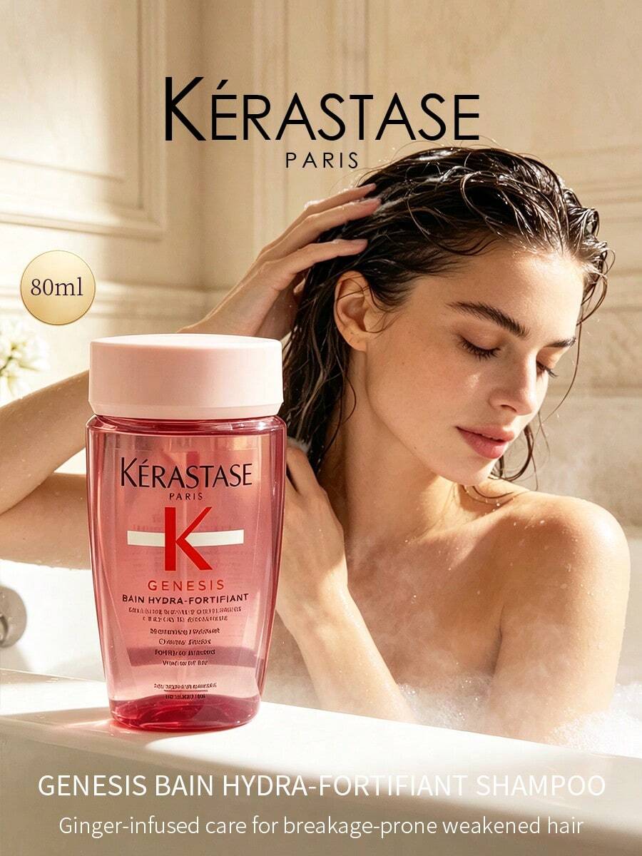 Kérastase Kerastase Genesis Fortifying Shampoo 80ml, Oil-Controlling Strengthening Shampoo, Suitable For Fine, Oily, Fragile Hair, Travel Size - Shampoo - View 1