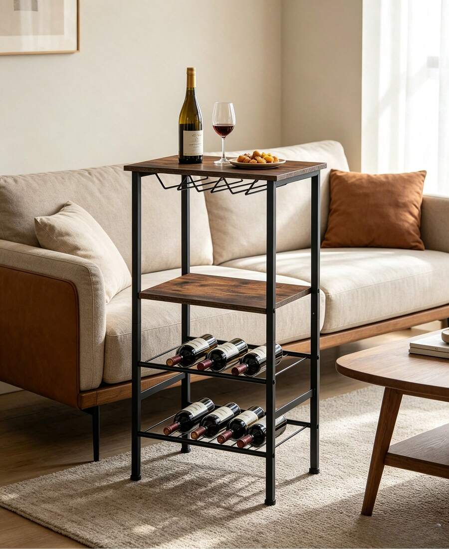 Freestanding Wine Racks & Cabinets - Brown - View 1