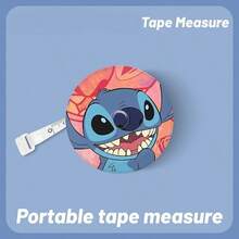 1pc Disney [One-Click Retraction] 2.0m Tape Measure, Stitch Cute Cartoon Mini Measuring Tape Soft Ruler For Waist, Hips, Bust, Height, Tailoring Measurement Portable - Multi-color - View 8