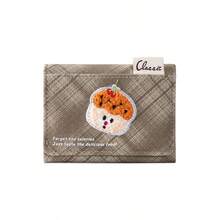 Cartoon French Fries Embroidered Wallet With Multiple Card Slots And Photo Window, Halloween Christmas Holiday Gift - Multicolor - View 14