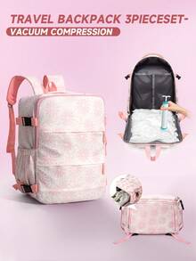 Wizz Air Ryanair Cabin Backpack 40x20x30cm - 15.6 Inch Laptop Compartment, Includes Vacuum Compression Bag And Manual Pump Set, Shoe Storage, Suitable For Short Trips, Cabin Bag, Compact Travel Gear, Christmas Holiday Essential - Multicolor - View 10