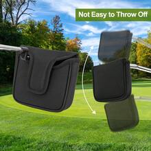 1pc No Logo Minimalist Protective Putter Head Cover, Magnetic Closure Golf Club Decor Putter Sleeve - Multicolor - View 5