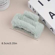 Light Purple + Sky Blue + Light Green + Pink 8.5cm Hair Claw Clip Polyester Fiber - Light Purple + Sky Blue + Light Green + Pink - View 4