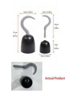 Black & Grey Pirate Hook Hand Accessory, Detachable Prop, Suitable For Adult Halloween Costume, Pirate Theme Party, Cosplay, Stage Performance, Photography And Holiday Events - Pirate Hook - View 7