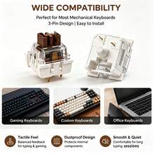 Mechanical Keyboard Switch Set, Includes 2-In-1 Keycap & Switch Puller, Blue/Brown/Black/Red Switches, Linear Tactile Switches, Suitable For DIY Mechanical Keyboard Modification, Repair Or 3D Printed Fidget Clicker - View 7