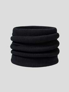 1pc Unisex Winter New Solid Color Fleece Lined Neck Warmer Scarf, Cervical Protection Warm Scarf, High Neck Sweater Fake Collar Decorative Scarf - Multicolor - View 10