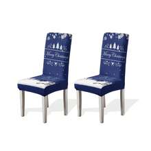 1/2/4/6pcs Christmas Print Chair Covers, Cartoon Holiday Atmosphere Decorative Dust-Proof Elastic Full-Coverage Chair Covers - Multicolor - View 20