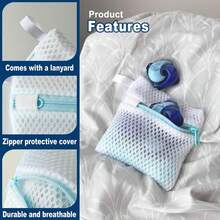 4pcs/1pc Zippered Laundry Bags, Reusable Mesh Laundry Bags Prevent Sticking And Stains, Can Hold Laundry Pods And Scent Beads, Washing Machine Accessory For Delicate Clothes - Multicolor - View 5