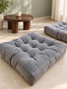 Bantal Lantai Tatami Persegi Besar 55CM, Bantalan Kursi Berumbai Tebal, Bantal Lantai Empuk Lembut untuk Ruang Tamu, Kamar Tidur, Membaca, Meditasi & Tempat Duduk di Lantai - Bantalan kursi tebal persegi - View 4