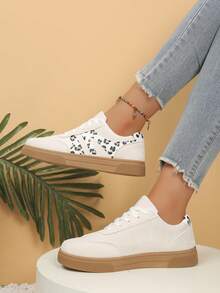 Women's Korean Style Tennis Shoes Spring Summer Fashion Sports Casual Sneakers - Off-white - View 5