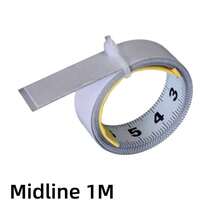 Woodworking T-Shaped Track Tape Measure, Self-Adhesive Stainless Steel Tape Measure, Multifunctional Metric Scale, Center Type, Measuring Tool, Suitable For Oblique Cut Track Router Table Saw, Durable Workbench Ruler - Middle - View 12