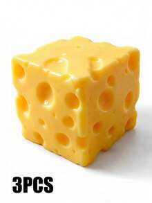 2/1pc Soft Squeeze Cheese Block, Prank Gift, Sensory Squeeze Toy - Cheese Squeeze Toy,Squeezable Cheese Squeeze, Soft Cheese Squeeze, Realistic Cake Texture, Slow Rebound - View 15