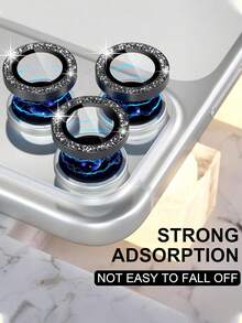 Mr. War Gorilla 6pcs [Black Glitter Lens Protector] Full Coverage Lens, Effectively Protects Phone Lens, Scratch-Resistant, High-Definition Lossless Image Quality, Multi-Layer Design Protects Lens, Premium Adhesive Doesn't Fall Off Easily, Compatible With IPhone Duo/18promax/18pro/18/17e/17 Pro Max/17 Pro/17Air/17/16 Pro Max/16 Pro/16 Plus/16/15 Pro Max/15//14/13/12 And Other Models. - Clear - View 8