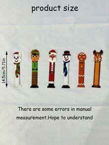 24pcs Christmas Bookmark Set, Cute Santa Claus Snowman Reindeer Gingerbread Man Bookmark Gift Set, Holiday Reading Accessories, Suitable For Book Lovers Christmas Stocking Stuffer - Christmas - View 7