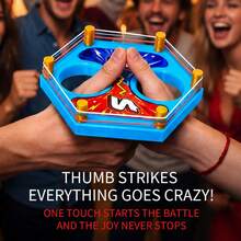 1 Set 2-Player Finger Wrestling Battle Toy, Multi-Player Casual Interactive Competitive Tabletop Game, Children's Party Stress Relief Desktop Mini Game - Multicolor - View 1
