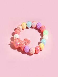 1 buah Liontin Unicorn Lucu, Perhiasan Gelang Manik-manik Warna-warni, Aksesori Perhiasan Cocok untuk Pemakaian Sehari-hari Anak Perempuan, Hadiah Pesta Liburan - MultiWarna - View 2