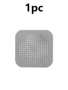 3pcs Suction Cup Hair Catcher, Silicone Square Drain Filter And Plug, Anti-Clogging Deodorizing Hair Filter Mesh, Suitable For Shower, Floor Drain, Bathtub And Kitchen Sink, Reusable Easy To Clean Bathroom Accessories, Back To School, New Year - Multicolor - View 14