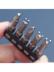 5pcs/Set Odd-Shaped Screwdriver Set, 50mm U-Shaped, Y-Shaped, Triangle, Hexagonal 3-In-1 Screwdriver Bits Tool - A - View 3
