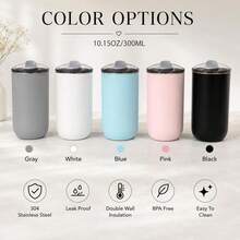 Personalized Coffee Mug With Lid, Stainless Steel Water Bottle, Engraved Cup, Bridesmaid Invitation Gift, Bridal Shower Gift, Travel Mug - Multicolor - View 9