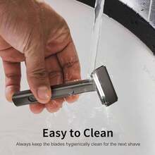 Bộ dao cạo T Razor với 150 lưỡi dao cạnh, máy cạo râu an toàn cho nam, thay lưỡi nhanh, cạo râu mượt mà, bộ chăm sóc tại nhà và du lịch! - Nhiều màu - Xem 7