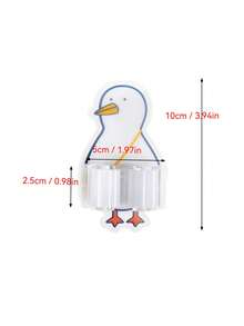 1/3pcs Cute Cartoon Mop Hooks Wall-Mounted, Self-Adhesive No-Drill Broom Holder, Multi-Purpose Storage Clips, Suitable For Mops, Brooms, Brushes, Umbrellas, Fun Animal Design, Bathroom Kitchen Storage, Cozy Home Decor - View 4