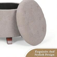 Storage Benches & Ottomans - Khaki - View 2