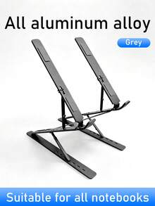 N8N3N6N10 Laptop Stand, Made Of Aluminum Alloy, Adjustable, Foldable, Stable, Heat Dissipation - Multicolor - View 12