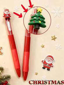 2 Sets Christmas Stationery Gift Set 3-Piece High-Value Gift For Students, Practical Learning Supplies And Small Gifts - Multicolor - View 6