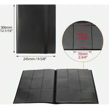 Trading Card Binder Album Folder 360 Cards P Ok Em On/MTG Sleeves Case - A - View 2