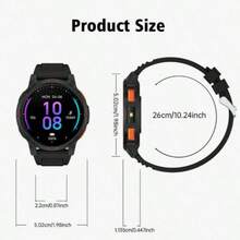 ZhiKexing 1.5 Inch Full Screen Smart Watch, 300mAh Large Capacity Battery, Ultra Long Battery Life, Compatible With IOS And Android Phones, (Bluetooth Call/Dial), Features Outdoor Flashlight/Multiple Sports Modes/Massive Watch Faces/Built-In Games/AI Voice Control/Unisex Smart Sports Watch, Suitable For Birthday/Holiday/Lover/Gift - View 7