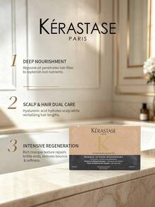 Kérastase Chronologiste Intensive Repair Hair Mask 15ml, Deep Repair Anti-Aging Hair Care, Nourishes Dry Damaged Hair, Travel Size - Travel Size - View 3