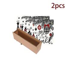 1pc 2D Christmas Absorbent Mat, Christmas Tree Pattern, Kitchen Countertop Absorbent Drying Mat, Coffee Machine Mat, Pour-Over Coffee Pot Mat, Dish Drainer Mat, Non-Slip Heat-Resistant Kitchen Mat, Dining Table Mat, Breakfast Mat, Washing Machine Mat, Home Kitchen Dining Table Coffee Shop Bar Decor Mat, Holiday Party Housewarming Gift - Multicolor - View 13