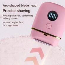 Women's 2-In-1 Bikini Trimmer & Body Hair Shaver – USB Painless Hair Removal Device For Legs, Underarms, Face, And Bikini Line; Portable & Multifunctional – Ideal For Grooming And Travel. - View 6