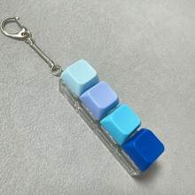 1pc Colorful Keyboard Key Fidget Toy - Quiet/Clicky, Suitable For Relaxation, Office And Library Use, Office Stress Relief Toy | Interesting Design Stress Relief Toy, Keyboard Keychain Fidget Toy, Anti-Stress/Pressure Relief Toy - Multicolor - View 10