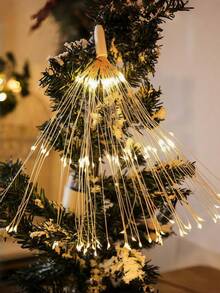 LED Firework String Lights, USB Powered, Perfect For Valentine's Day Decorations, Weddings, Halloween, Christmas Party Decorations, And Home Christmas Decor. - Fireworks Light - View 5