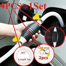 Manual Siphon Fuel Transfer Pump, Hand-Crank Fuel Pump, Portable Manual Liquid Extractor, Equipped With Leak-Proof Stainless Steel Pipe Clips And Corrugated Hose, Suitable For Gasoline, Diesel, Engine Oil, Water Transfer For Cars - Multicolor - View 8