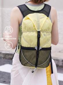 CAMEL CROWN Foldable Large Capacity Travel Bag Backpack Short Trip Fitness Storage Bag - Yellow Sky - View 8