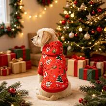 New Printed Christmas Hoodie Sweatshirt For Small And Medium Dogs, Warm Autumn/Winter Clothing, Universal For Cats And Dogs, Pet Christmas New Year Gift (Size Runs Small, Recommend Choosing 1-2 Sizes Larger) - Multicolor - View 12