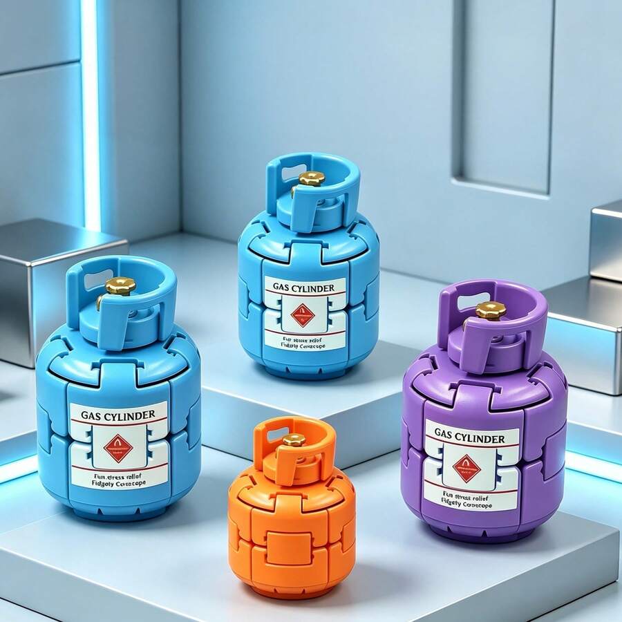 1pc New Gas Tank Rotating Gyro Stress Relief Toy Wholesale (Random Style And Color) - Multi-color - View 1