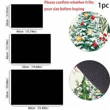 1pc Christmas Absorbent Mat, Christmas Tree Pattern, Kitchen Countertop Absorbent Drying Mat, Coffee Machine Mat, Pour Over Coffee Pot Mat, Dish Drainer Mat, Non-Slip Heat Resistant Kitchen Mat, Dining Table Mat, Breakfast Mat, Washing Machine Mat, Home Kitchen Dining Table Coffee Shop Bar Decor Mat, Holiday Party Housewarming Gift, Christmas Holiday Gift! - Multicolor - View 7