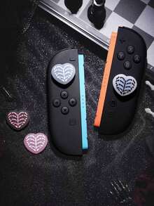 GeekShare 4pcs Heart Skull Design Silicone Joycon Thumb Grip Protective Covers For Switch 2 - View 3
