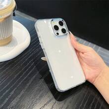 Apple 智慧時尚手機殼，高端質感，加厚硬質材料，純色邊框，個性創意透明色 - 彩色 - 查看 5