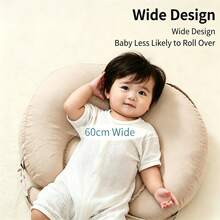 [Newly Upgraded 3-In-1 Ramp]15° Anti-Colic & Spine Protection - Champagne Color, Includes Pillow Pad - Multicolor - View 4