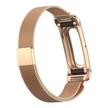 Milanese Loop Metal Mesh Watch Band Compatible With Google , With Metal Protective Frame; Magnetic Stainless Steel Mesh Design, Breathable And Adjustable; Combines Luxury Texture And Sweat-Resistant Function, Fashionable And Durable, Suitable For Daily Wear. - Rose Gold - View 3