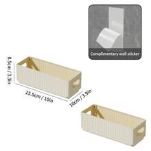 1/2/4Pcs Cabinet Folding Storage Rack, Wall Mounted Non Perforated Foldable Plastic Storage Box, Multifunctional Seasoning Bottle Cling Film Storage Shelf, Sink Sponge Holder, Space-Saving, Kitchen Accessories,Household Organization Stroage - Multicolor - View 16